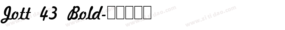 Jott 43 Bold字体转换